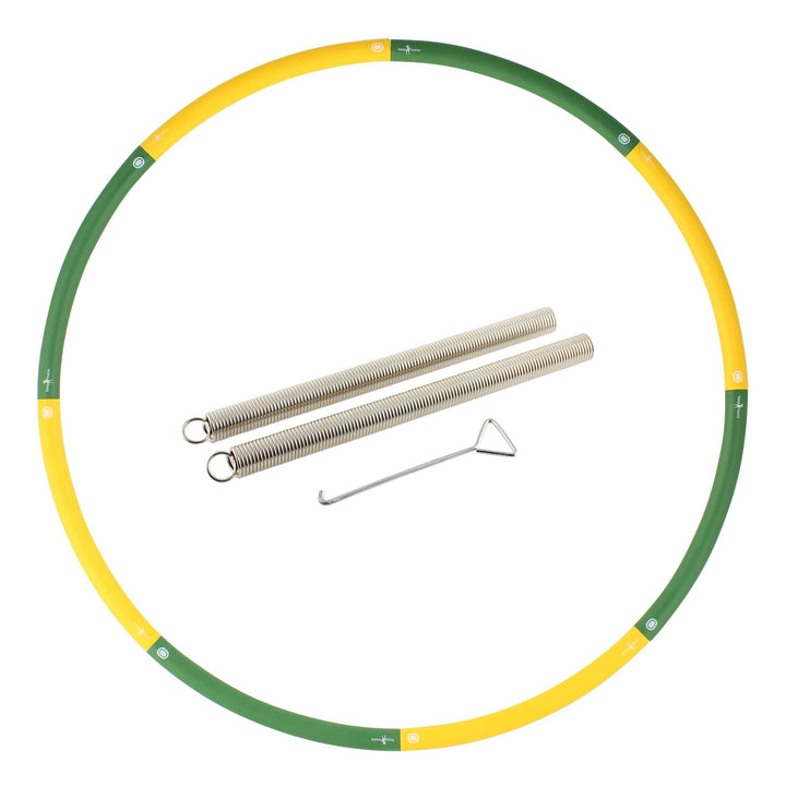 HOOPOMANIA Booster Hula Hoop mit Gewicht - füllbar [0,85 – 2,45 kg] Hula Hoop Erwachsene Hoop + 2x20