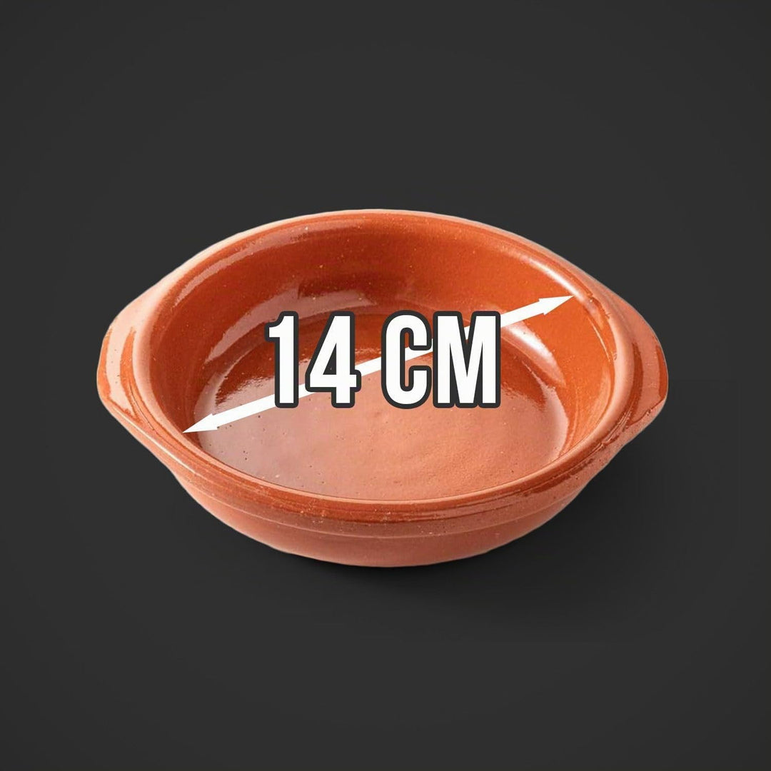 FUMOSA keramische Grillschale Piataci 6x 14 cm 14 cm - 6er Set, 14 cm - 6er Set