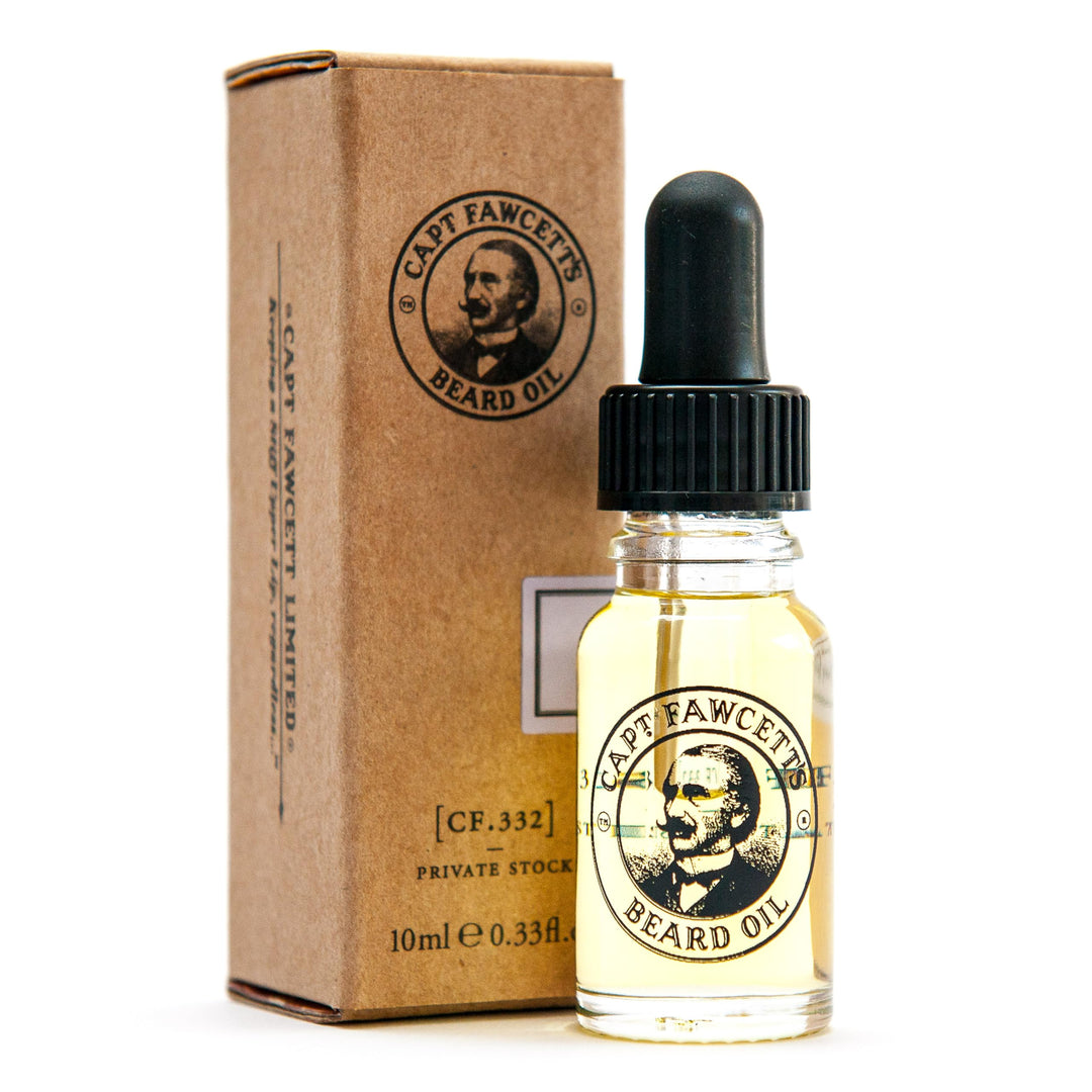 Captain Fawcett Bartöl Private Stock 10ml - 10ML Unparfümiert 10 ml (1er Pack), Unparfümiert 10 ml (