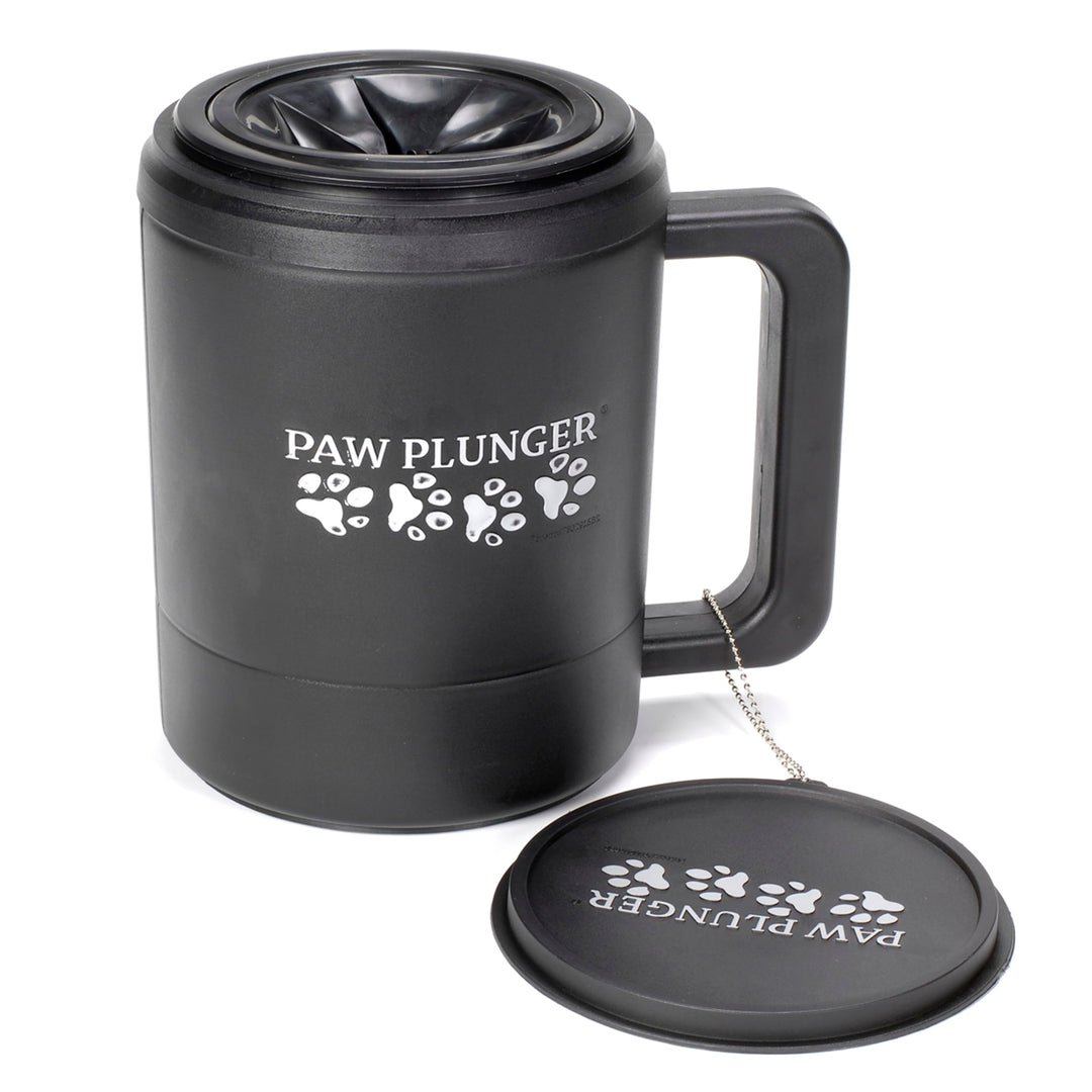 Paw Plunger Pfotenreiniger für Hunde Large, Schwarz Schwarz L, Schwarz L