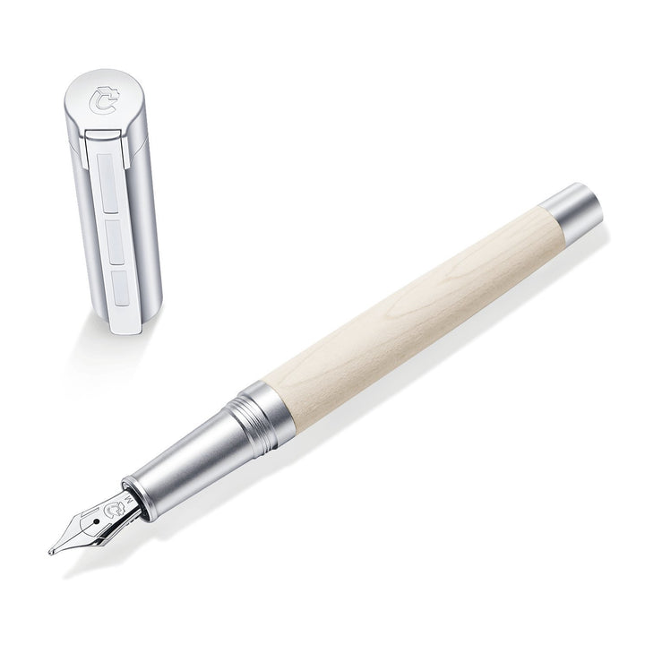 STAEDTLER Initium Lignum Füllhalter, Ahornholz, EF, Made in Germany, mit edler Geschenkverpackung, 9