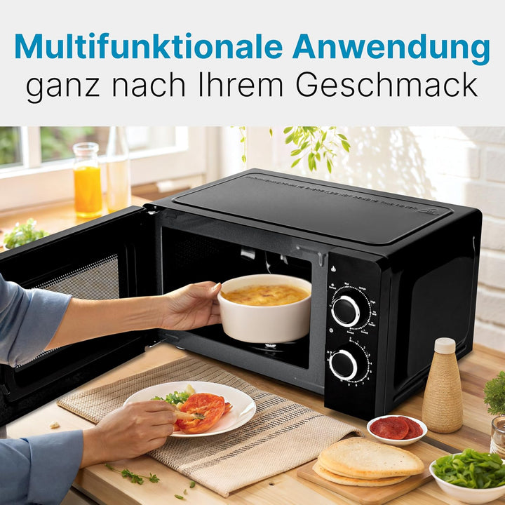 ProfiCook Mikrowelle | 6 Mikrowellen-Leistungsstufen inkl. Auftaufunktion | Microwave | 900 Watt | G