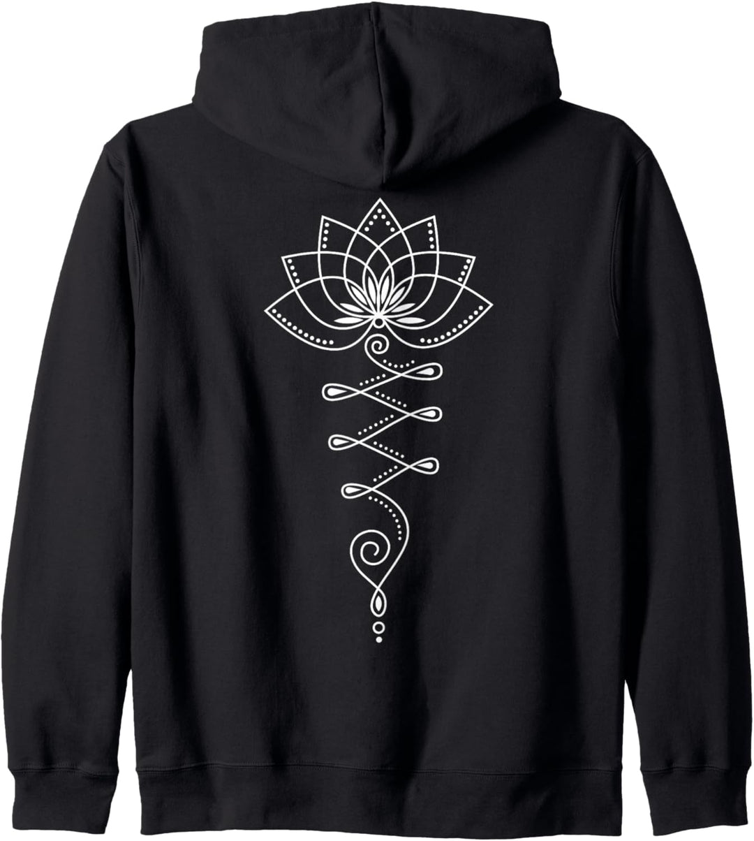 Lotus Blume Unalome Yoga Meditation Erleuchtung Zen Buddha Kapuzenjacke