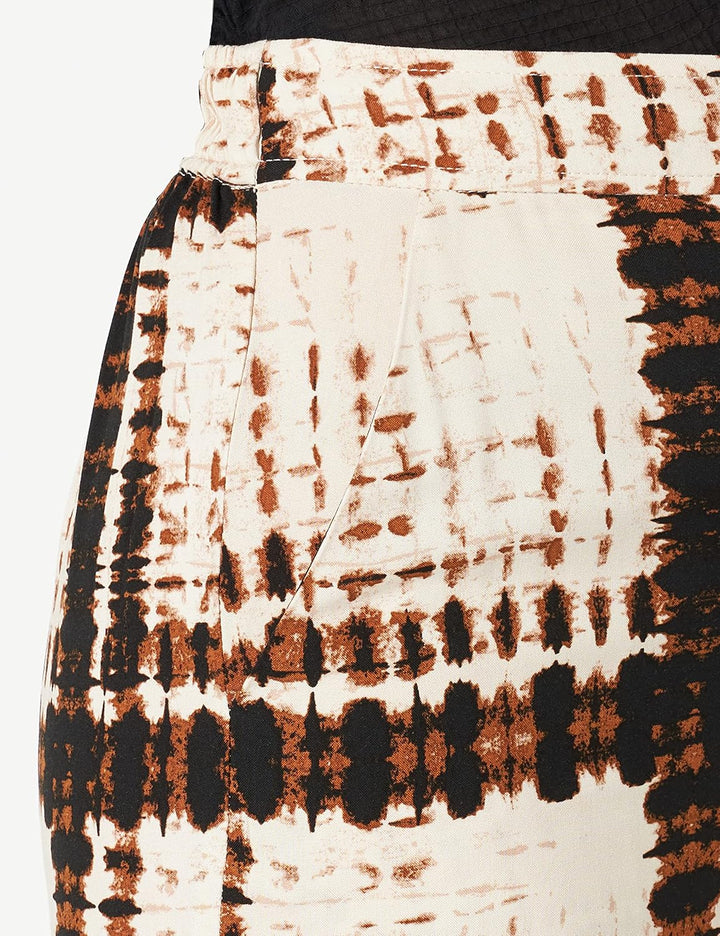 Part Two Damen PannaePW PA Pants 36 Braun Blurred Square, 36 Braun Blurred Square