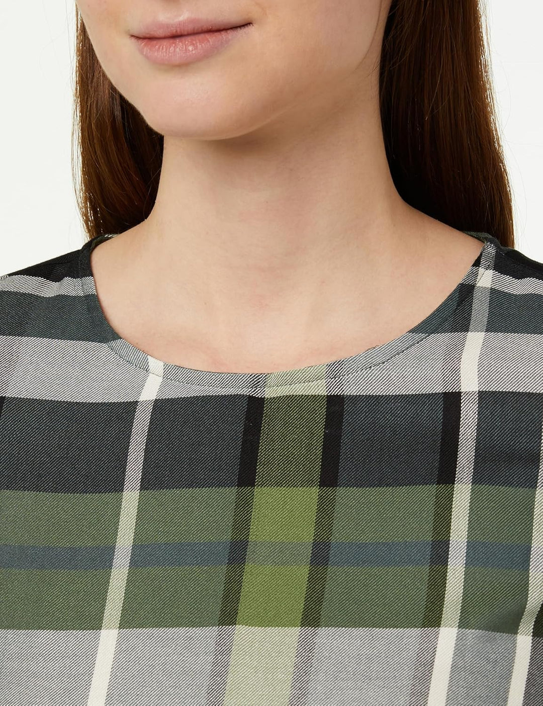 s.Oliver Damen Kleid kariert Green, 46