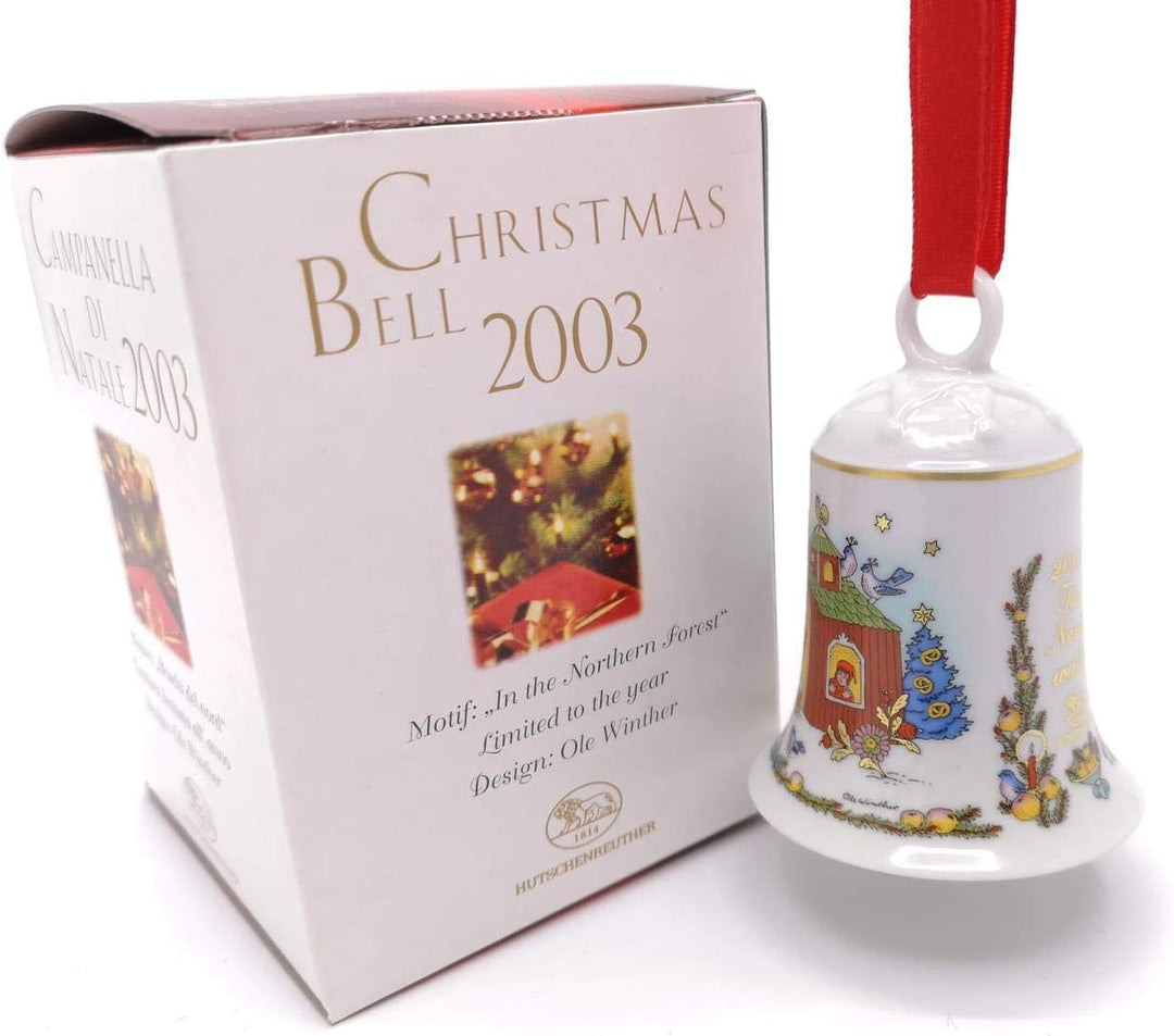 Hutschenreuther Porzellanglocke Weihnachtsglocke 2003 OVP