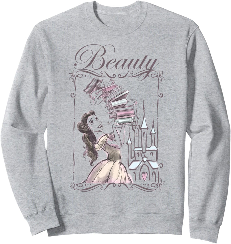 Disney Beauty & The Beast Belle Book Stack Sweatshirt