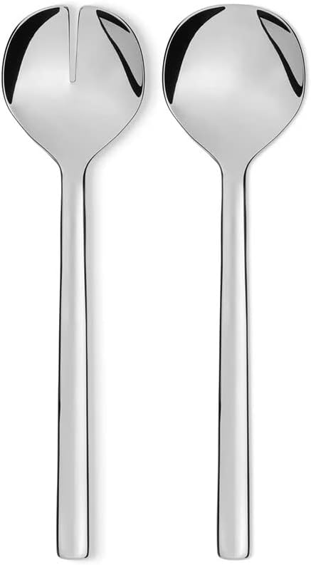 Alessi "Ovale",Salatbesteck aus Edelstahl, 26 x 28.3 x 26 cm