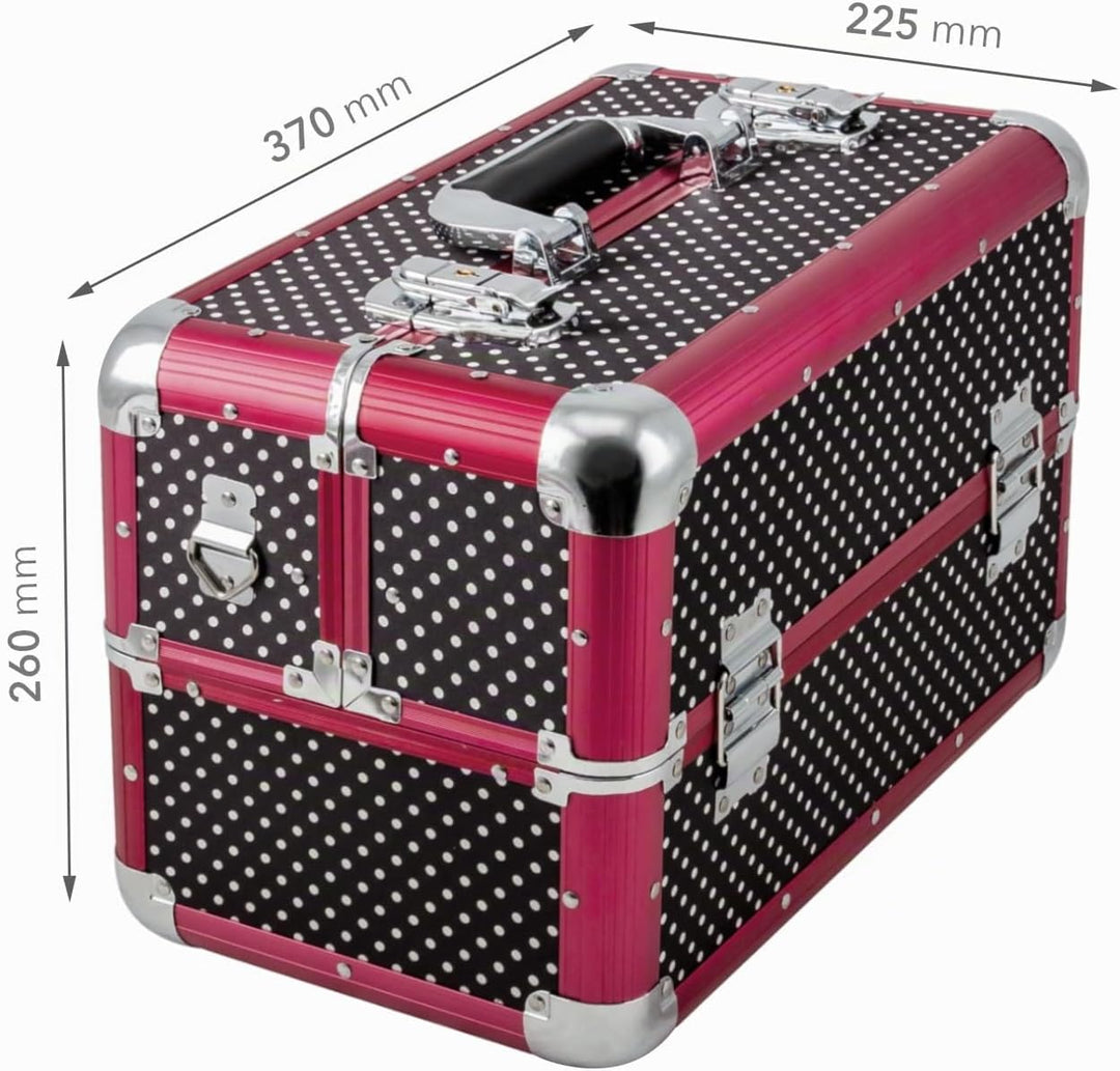 anndora Beauty Case Kosmetikkoffer - Stilvoller Schmuckkoffer, Schminkkoffer mit robustem Aluminiumr