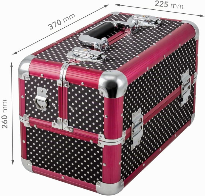 anndora Beauty Case Kosmetikkoffer - Stilvoller Schmuckkoffer, Schminkkoffer mit robustem Aluminiumr