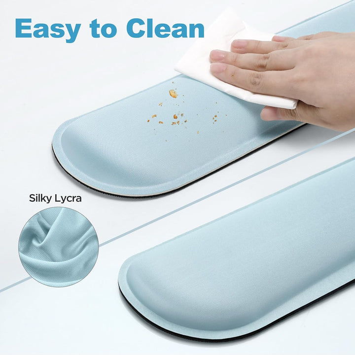 Gimars Vergrössertes Gel-Memory-Schaumstoff-Set, Tastatur-Handgelenkauflage, Maus-Handgelenkpolster,