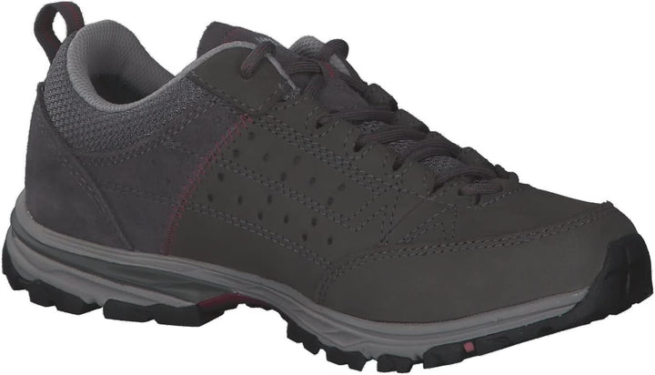 Meindl Damen Wanderschuhe Durban Lady GTX 35.5 EU Grau Bordeaux, 35.5 EU Grau Bordeaux