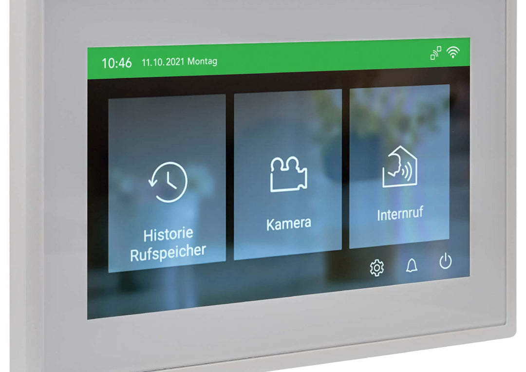 Schneider Electric Ritto Video-Gegensprechanlage Innenstation, TwinBus IP mit App, Weiss, Artikelnum