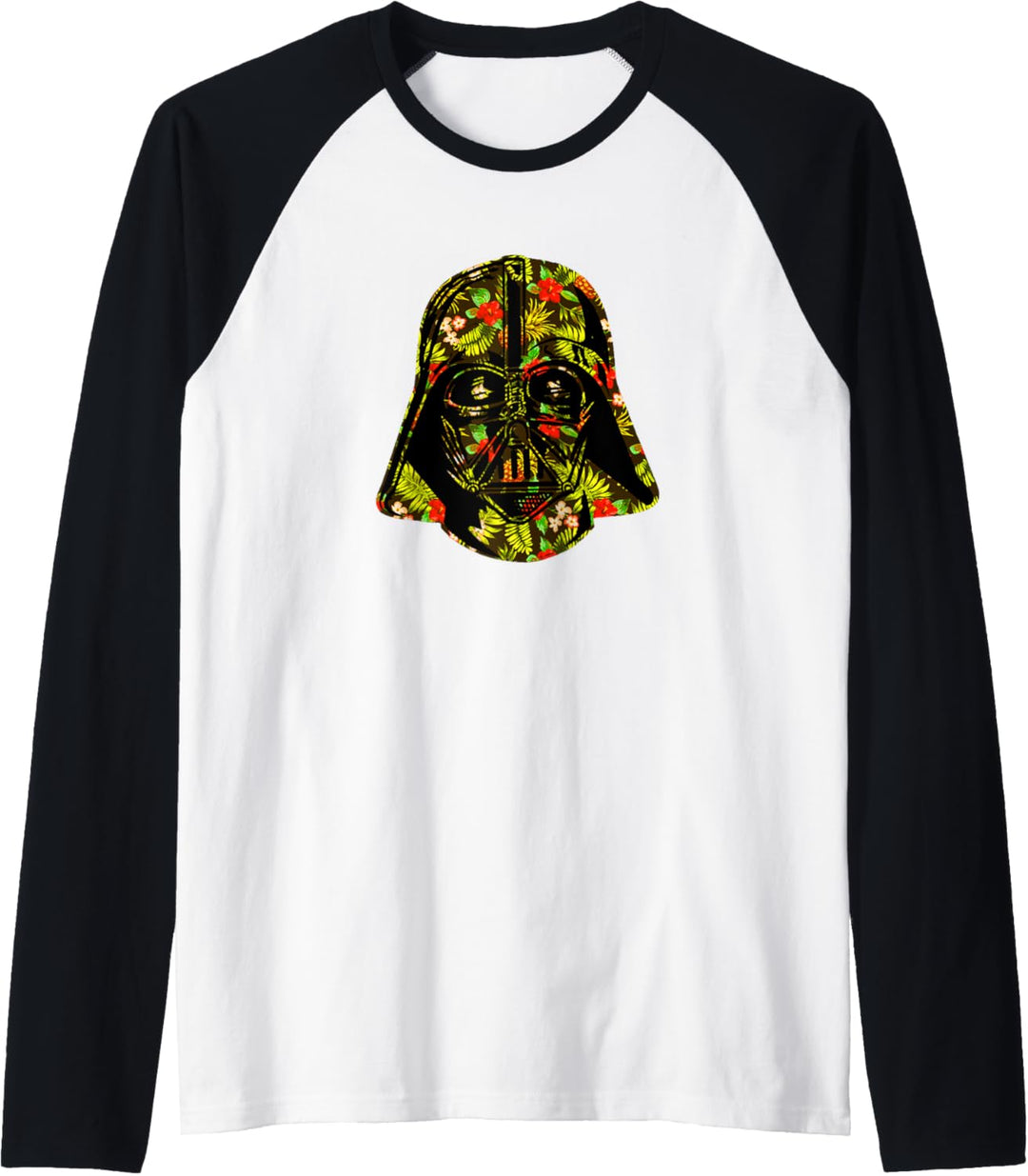 Star Wars Hawaiian Print Darth Vader Helmet Raglan