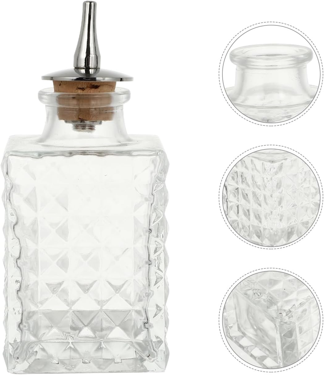 Absinth Glasflasche, Bitterflasche Bittertropfen Glaglas Dasher- Flaschen Bitterspender Mit Dash Whi