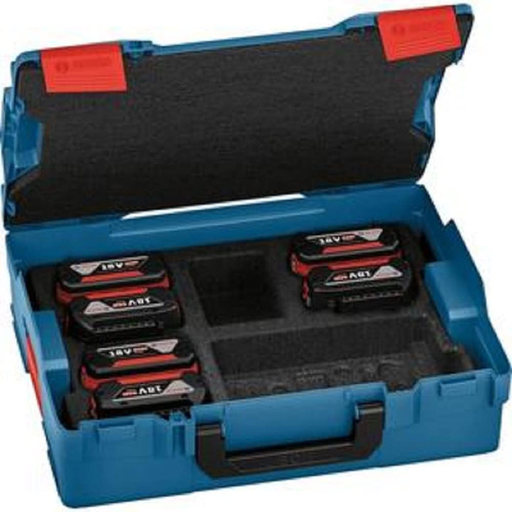 Bosch Professional 18V System Akku-Set: 6X GBA 18V 4.0 Ah (inkl. 1/1 L-BOXX-Einlage Für Starter-Sets