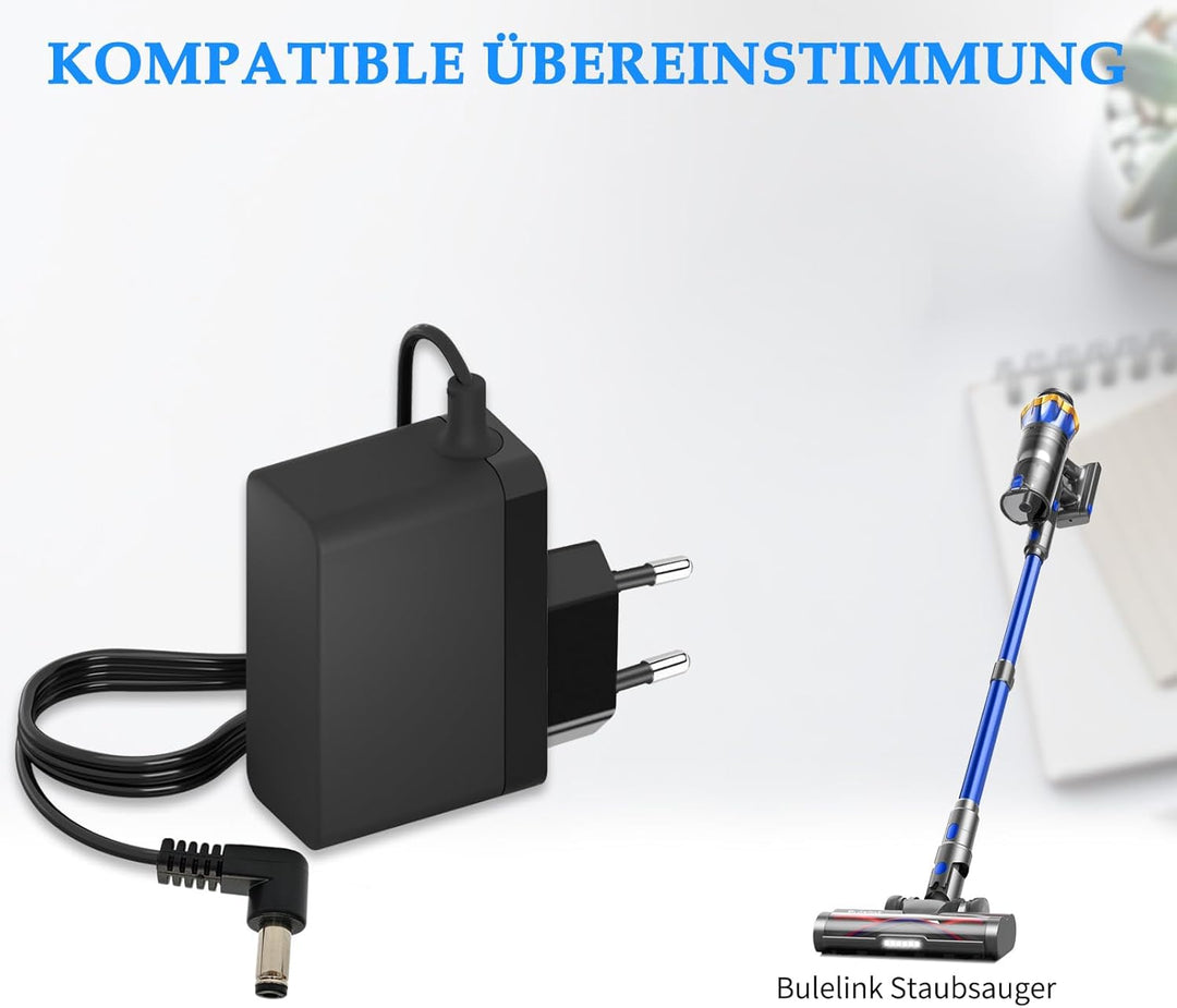 35V Ladegerät für Bulelink Staubsauger Kompatibel mit Bulelink Staubsauger 50000Pa 580W 70Min Netzte