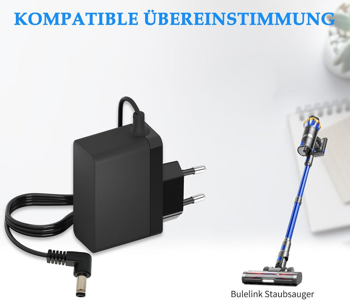 35V Ladegerät für Bulelink Staubsauger Kompatibel mit Bulelink Staubsauger 50000Pa 580W 70Min Netzte
