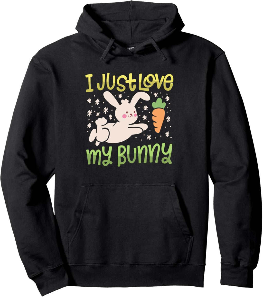 Ich liebe einfach mein Häschen niedlich Kaninchen lustige Pullover Hoodie