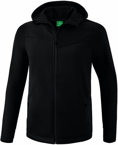 Erima Unisex Kinder Performance Softshell Jacke 128 Schwarz, 128 Schwarz