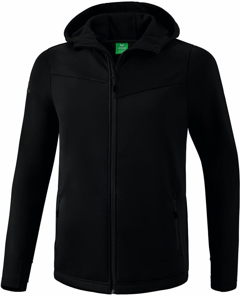 Erima Unisex Kinder Performance Softshell Jacke 128 Schwarz, 128 Schwarz