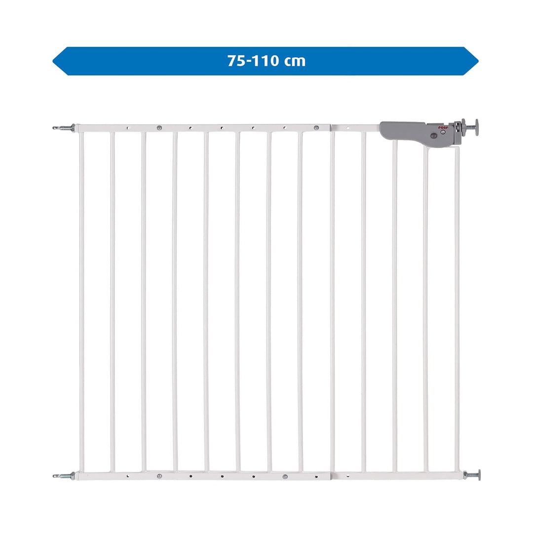 reer Türgitter und Treppengitter Advanced zum Schrauben, stabiler Halt, Durchgangsbreite 75-110cm