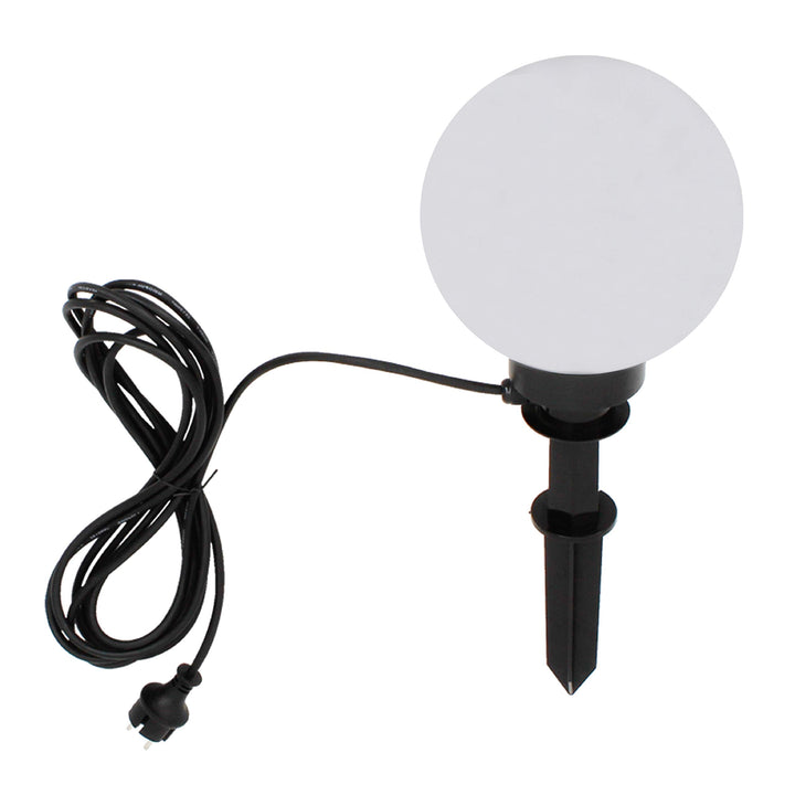Trango 200B LED Gartenkugel IP44 Kugelleuchte 20cm Durchmesser in Weiss *Garden* incl. je 1x E27 LED