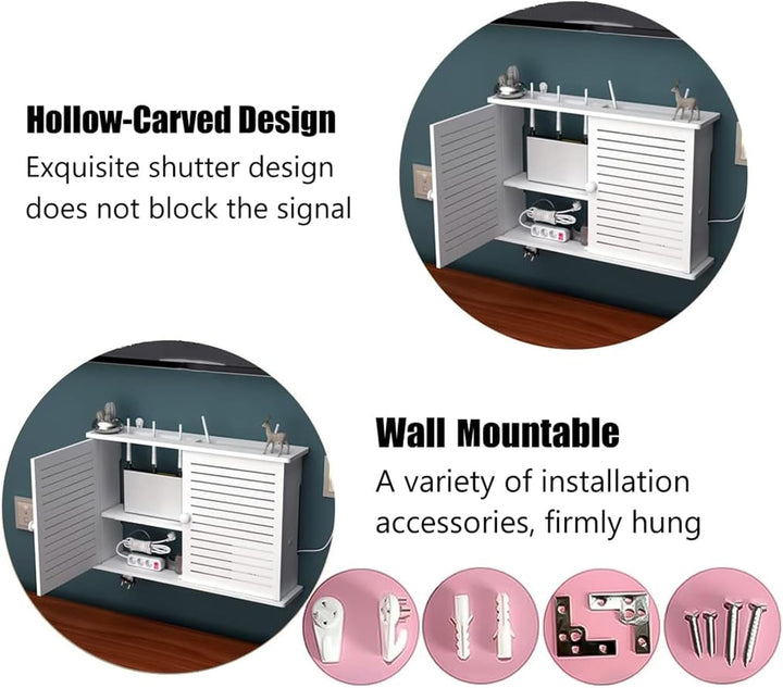 Wandbehang Router Verstecken Regal, Wand Router Aufbewahrungsbox, Router Box, Router Verstecken, Wan