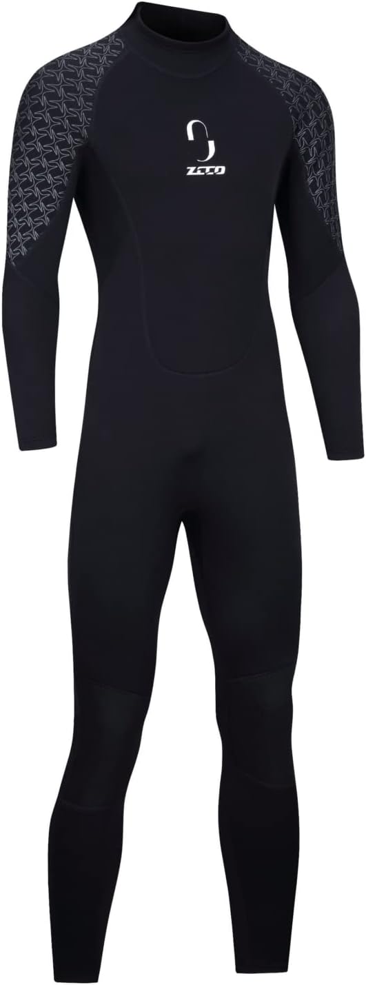 ZCCO Herren-Neoprenanzug, 3 mm Premium Neopren, volle Ärmellänge, Taucheranzug für Spearfishing, Sch
