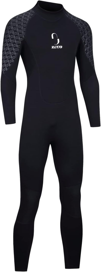 ZCCO, Herren-Neoprenanzug, 3-mm-Premium-Neopren, volle Ärmellänge, Taucheranzug für Spearfishing, Sc