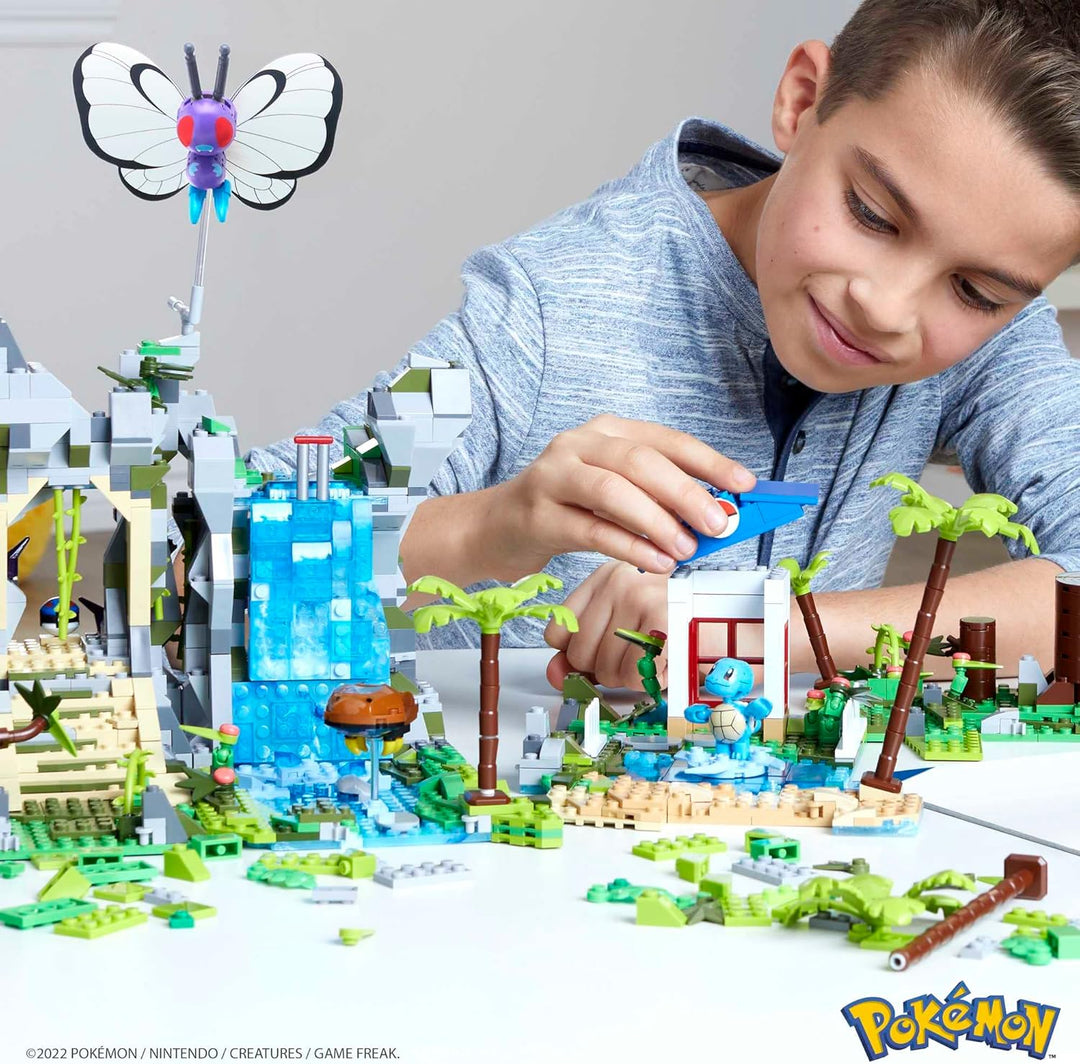 Mega Construx HHN61 - Pokémon Ultimate Jungle Expedition, Dschungel Bauset mit 1347 Teilen, Konstruk