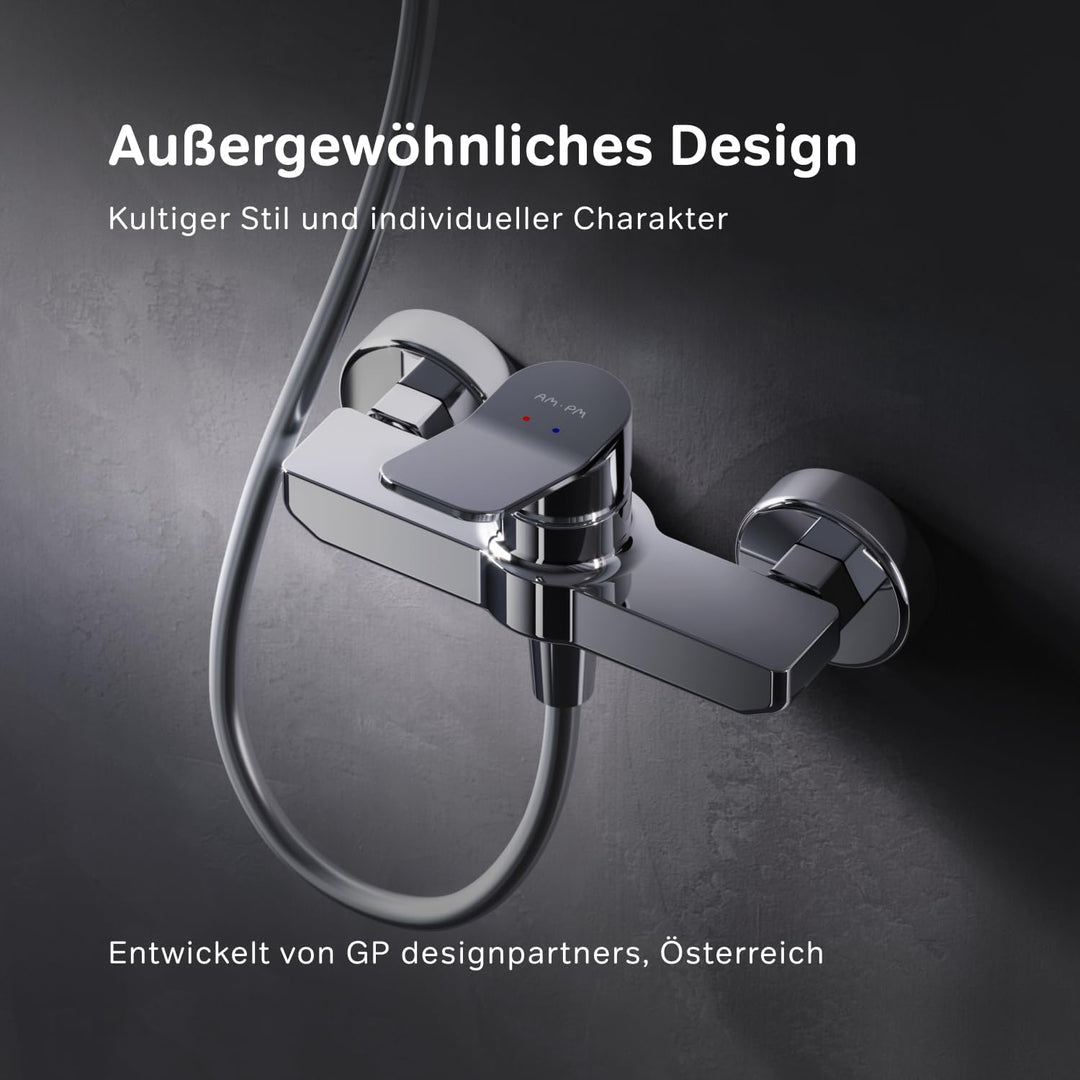 AM.PM Duscharmatur mit Einhebelmischer, Mischbatterie Dusche, Einhand-Brausebatterie, Einhebelarmatu