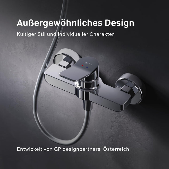 AM.PM Duscharmatur mit Einhebelmischer, Mischbatterie Dusche, Einhand-Brausebatterie, Einhebelarmatu