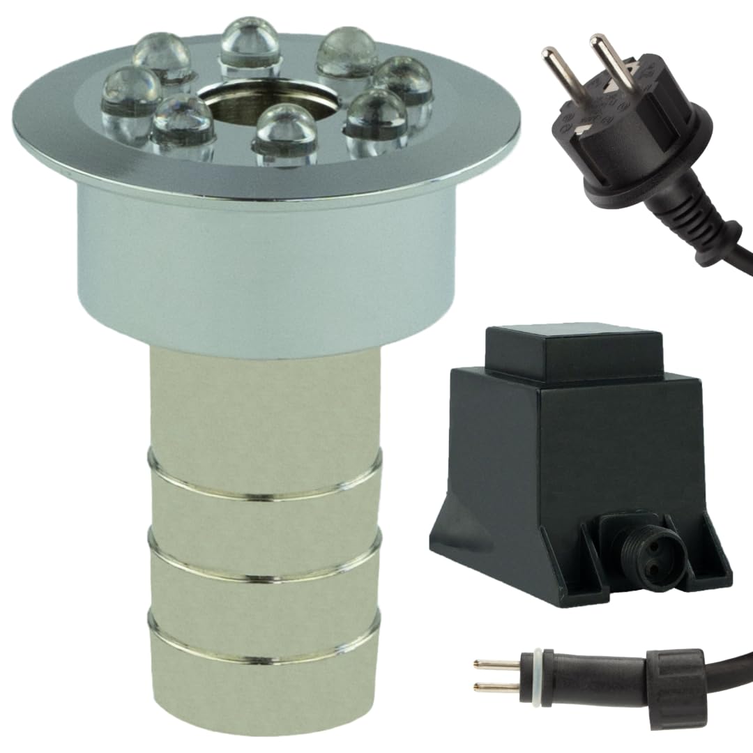 Wasserspielbeleuchtung, LED-Ring blau, LED, Kerry, Brunnenlicht, inkl. Trafo und 10m Kabel