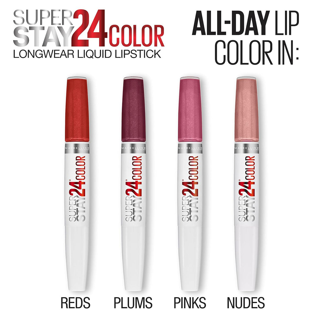 Maybelline New York Super Stay 2 Step Lipsticks, Continuous Coral, 1.8g