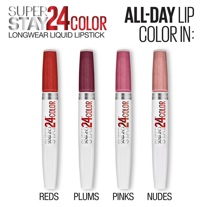 Maybelline New York Super Stay 2 Step Lipsticks, Continuous Coral, 1.8g