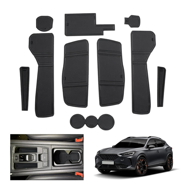 GAFAT Kompatibel mit Cupra Formentor 2022 2023 (Elektronische Automatik) Antirutschmatten, Formentor