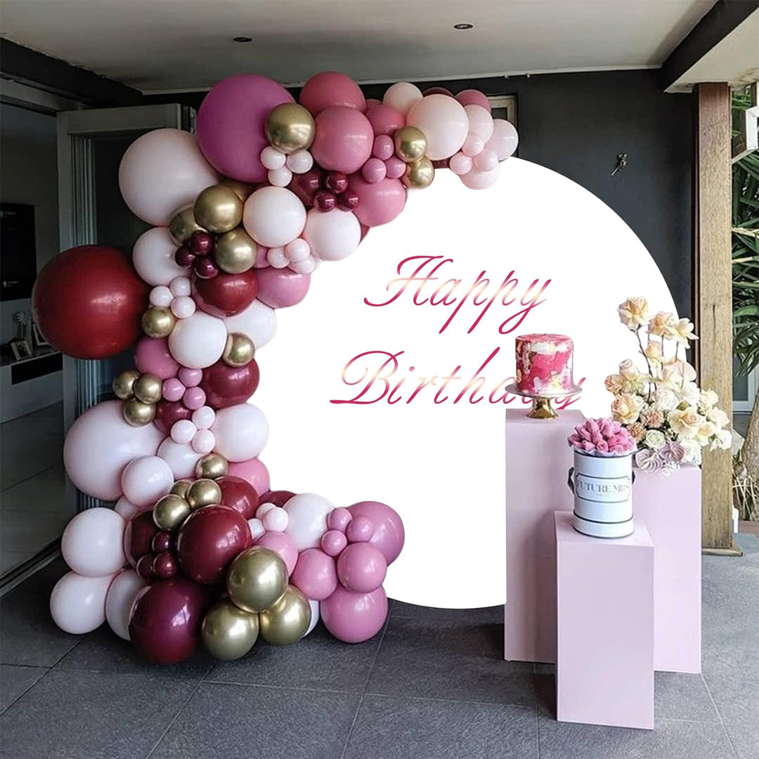Aoihrraan 250cm Durchmesser Weiss Runden Fotografie Hintergrund Reines Weiss Hintergrund Geburtstag
