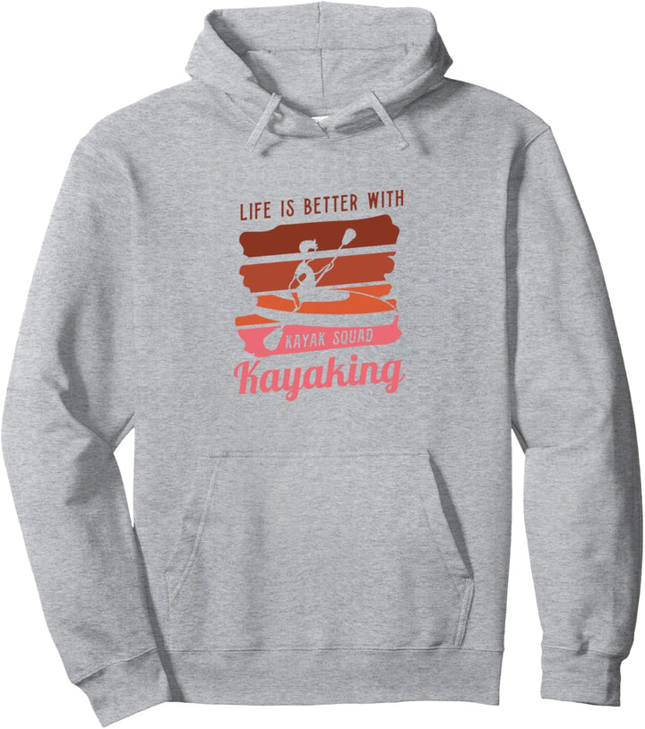 Leben mit Kajak Kanu Wildwasser Kajak Pullover Hoodie