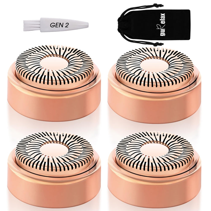 Gurelax Gesichtshaarentferner Ersatzköpfe für Flawless Finishing Touch, Schmerzlosen Generation 2 Er