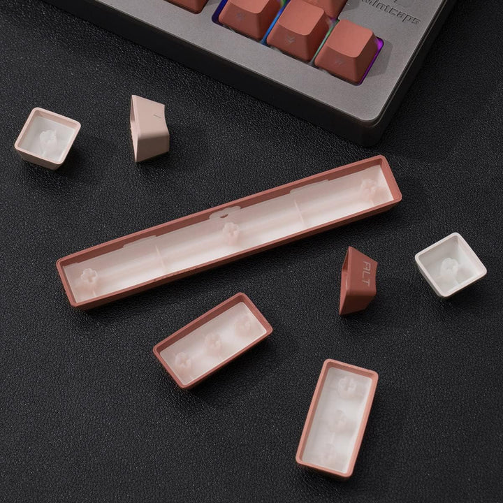 134 Tasten Side Printed Keycaps OEM Profil Hintergrundbeleuchtete Tastenkappen Fit für 60% 65% 95% C