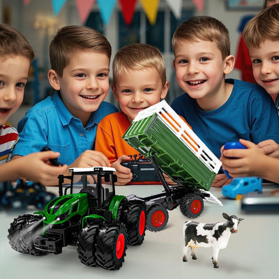 Ferngesteuerter Traktor Ferngesteuert, Ferngesteuertes Auto ab 3 4 5 Jahre, Traktor Spielzeug ab 3 J