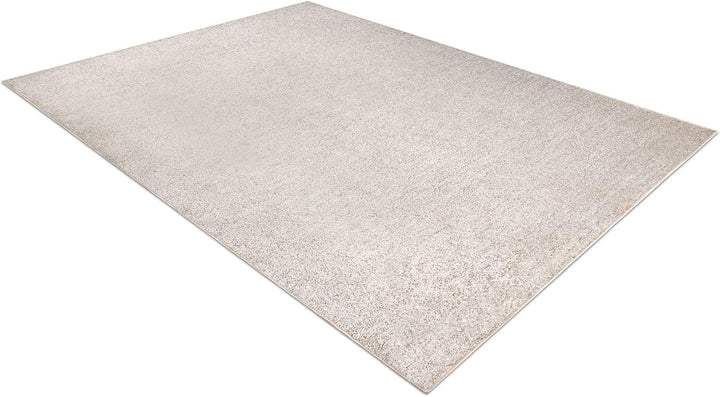 rugsx Teppich Teppichboden Santa FE beige 33 eben, glatt, einfarbig, 350x400 cm 350x400 cm Beige San