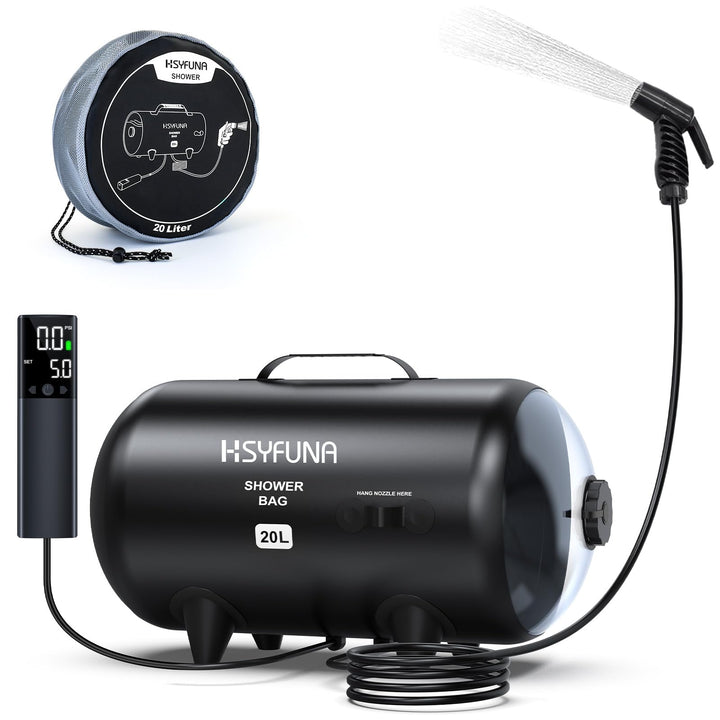 Camping Dusch Outdoor,20L Camping Duschtasche,grosser Wasserdurchfluss,Handbrause,Solardusche,PVC-Du