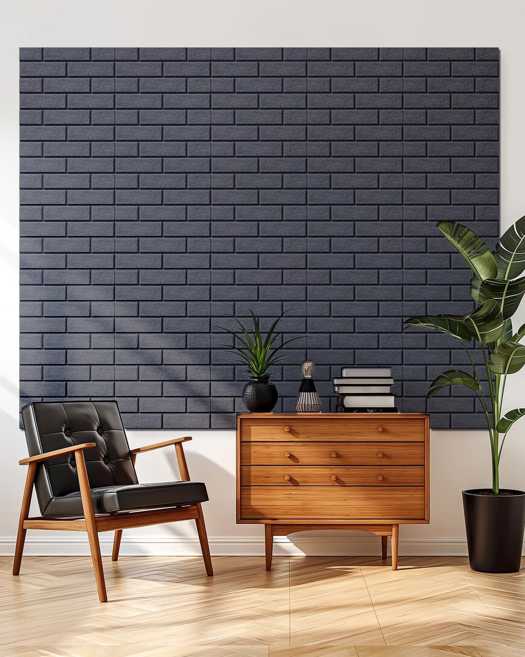 Soundsbay Akustikplatten selbstklebend 12 Stück, schalldämmung Schallschutz Wand hoher Dichte Ziegel