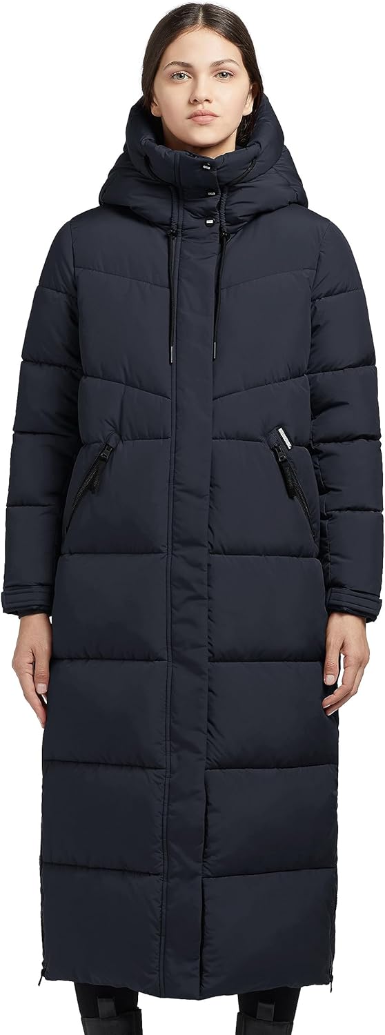 Khujo Damen Steppmantel SHIMANTA 2 L Marineblau/Dunkelblau, L Marineblau/Dunkelblau