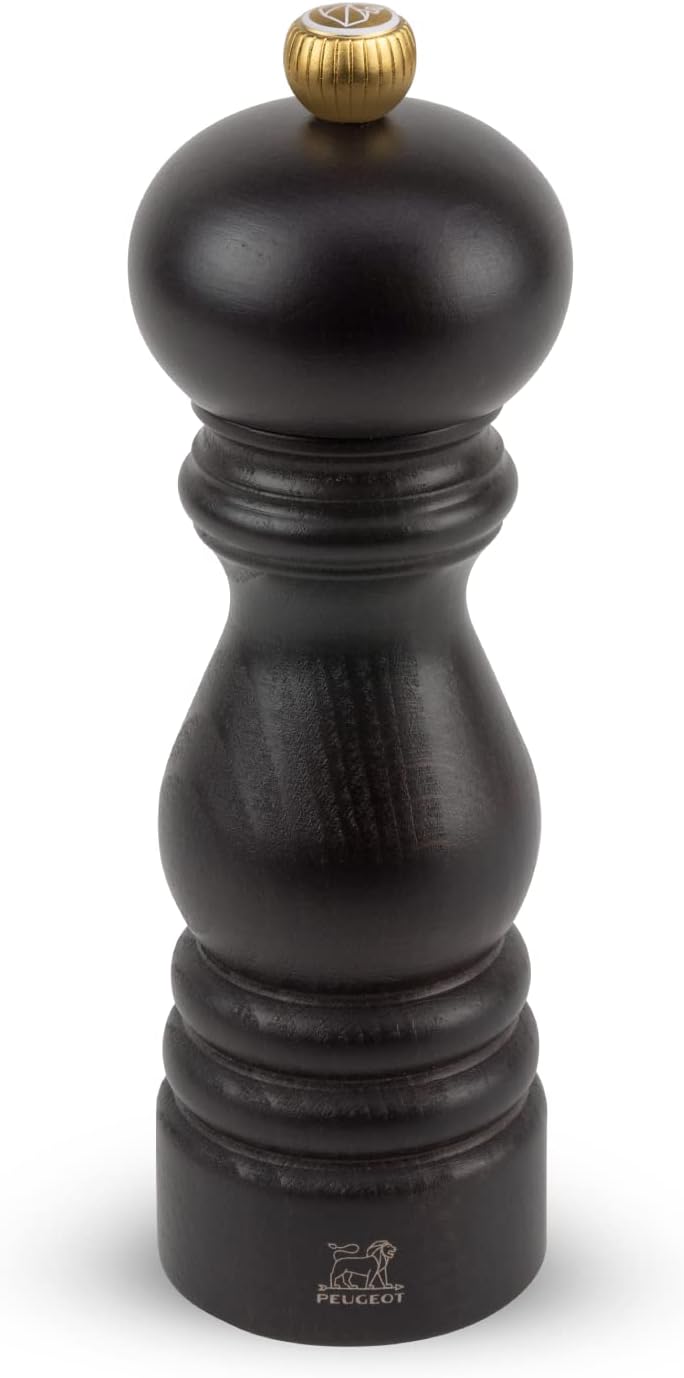 Peugeot Paris Moulin à sel manuel, Réglage mouture classique, Couleur : Naturel, Taille : 18 cm, Mat