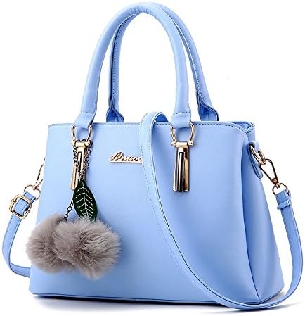 Nicole&Doris Neue PU-Leder beiläufige Art und Weise Handtasche Schultertasche Messenger Bag Blau, Bl