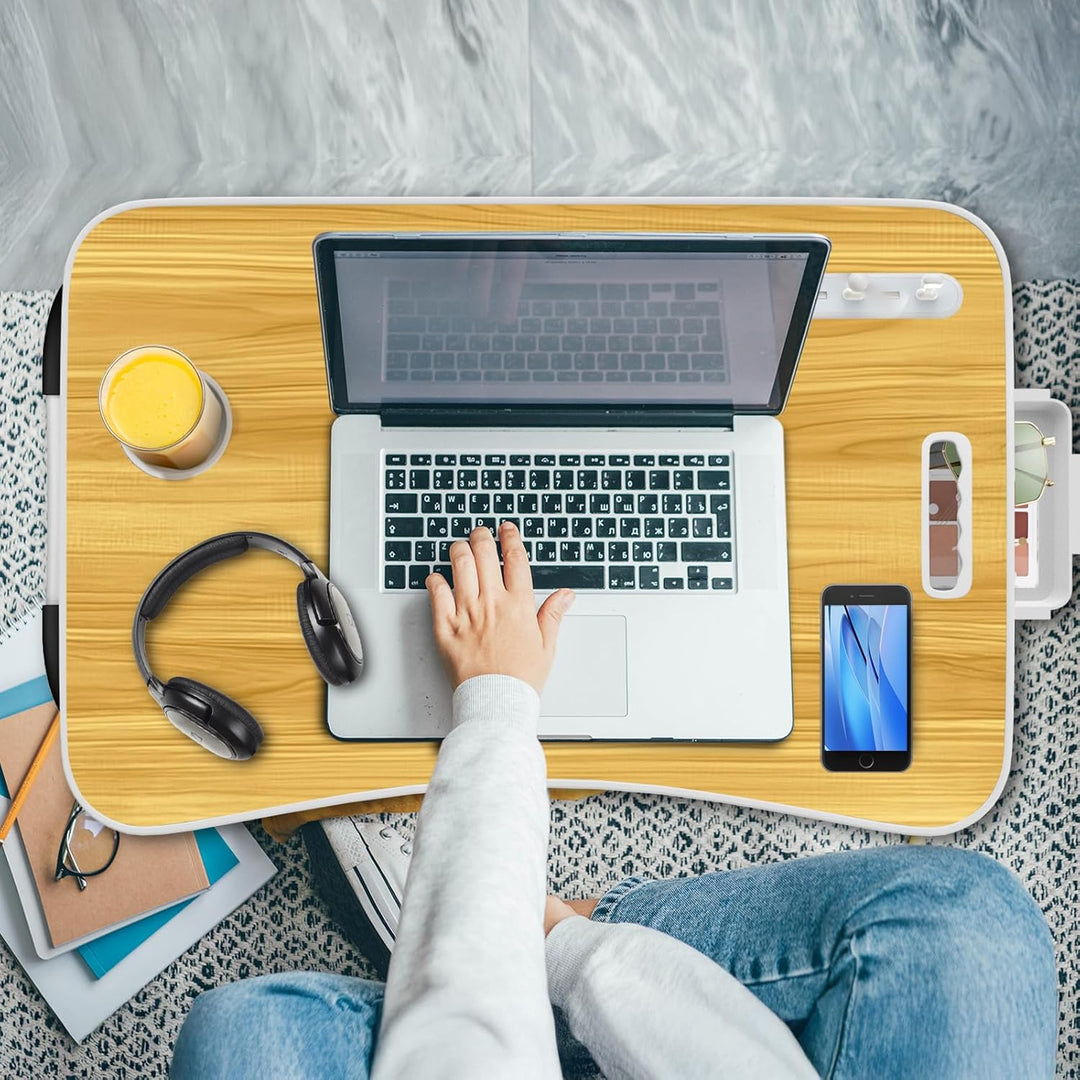 Ferghana Klappbarer Laptop-Schreibtisch Klappbar,Tisch 60x40cm Leichtes Bett Schreibtisch Engineerin