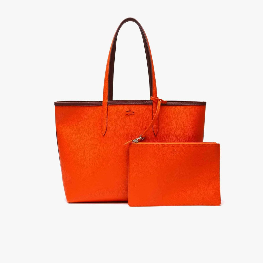 Lacoste Damen Nf2142aa Einkaufstasche Dunkelrot/Orange (M49), Dunkelrot/Orange (M49)